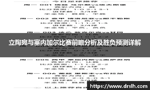 立陶宛与塞内加尔比赛前瞻分析及胜负预测详解